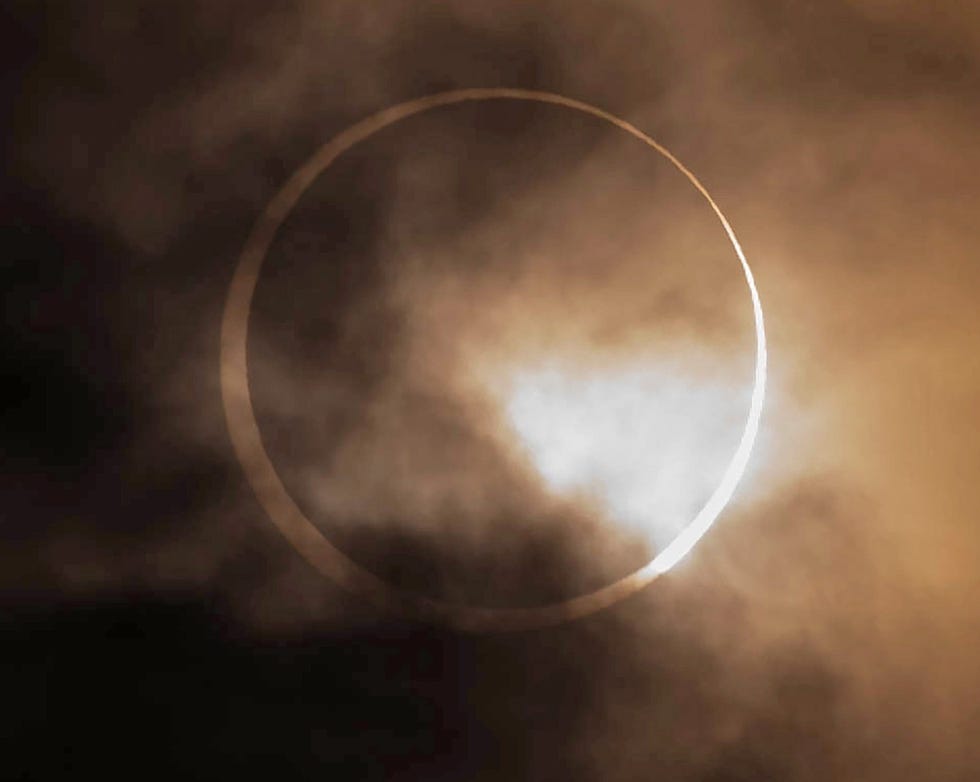What did the solar eclipse on Saturday look like? ‘Ring of fire’ in the sky is seen in photos