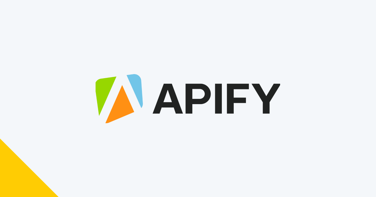 Apify- Best Data Extraction Platform