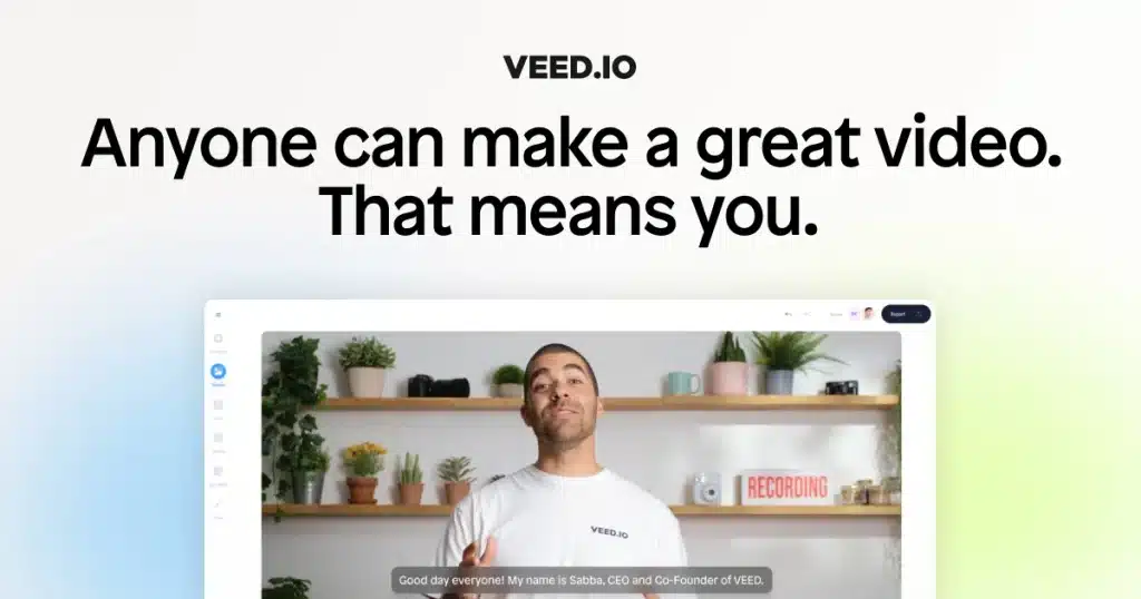 Anyone can work with Veed