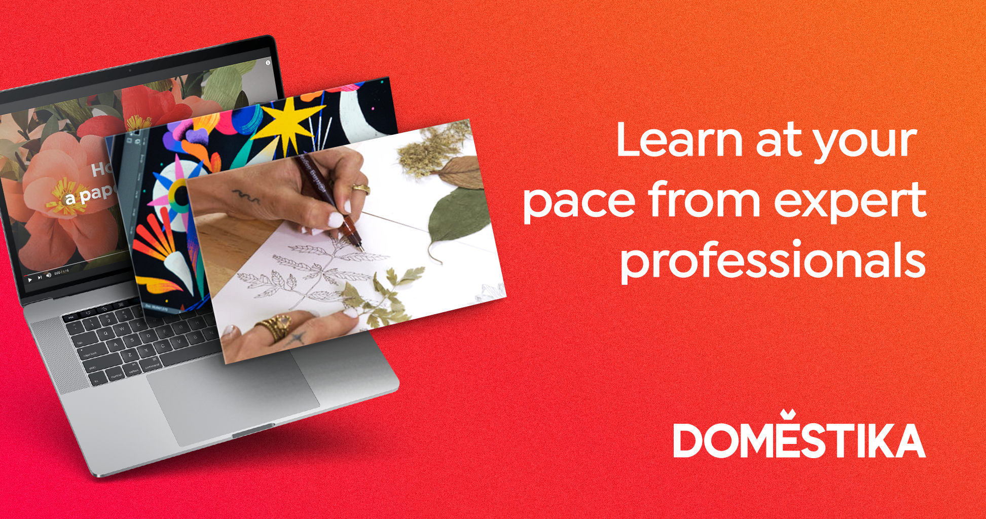 Learn online anything with Domestika